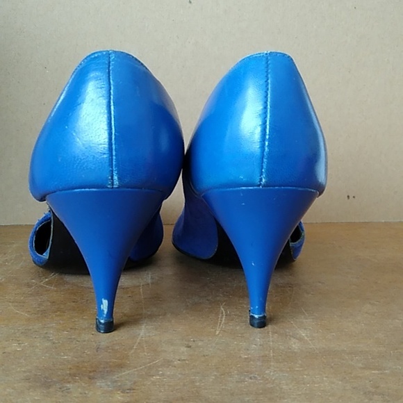 VTG Thom McAn Leather & Suede High Heels 50s/60s - Picture 6 of 12